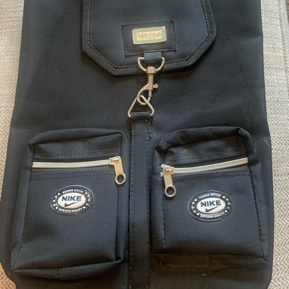 Brimuda Black Multi-Pocket Convertible Bucket Style Backpack/Sling Bag; Medium - Picture 3 of 11